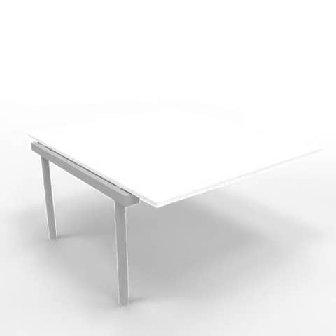 quadrifoglio-postazione-aggiuntiva-bench-piano-bianco-140x160xh-75-cm-gamba-ponte-acciaio-argento-practika-p3-ecbic14-ba-a