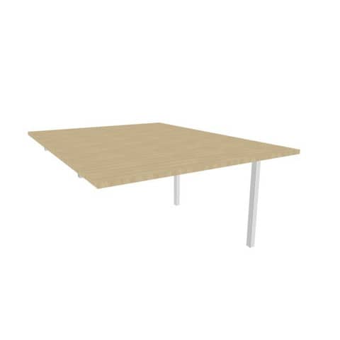 quadrifoglio-postazione-aggiuntiva-bench-piano-rovere-120x160xh-75-cm-gamba-ponte-acciaio-argento-practika-p3-ecbic12-rk-a