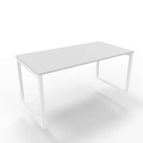 quadrifoglio-scrivania-piano-grigio-160x80xh-75-cm-gamba-anello-acciaio-bianco-linea-practika-p2-ecsat160-gr-i