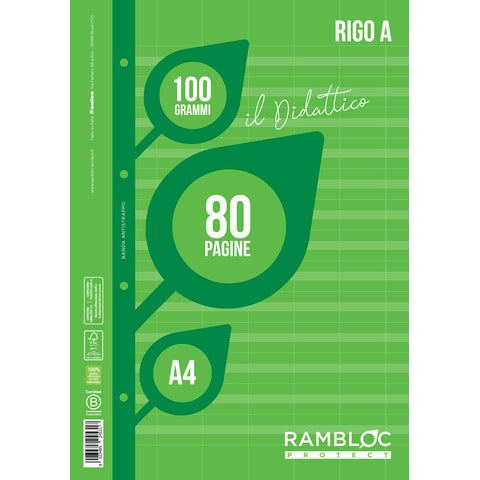 rambloc-blocco-ricambio-didattico-formato-a4-40-ff-100g-rigatura-90524386
