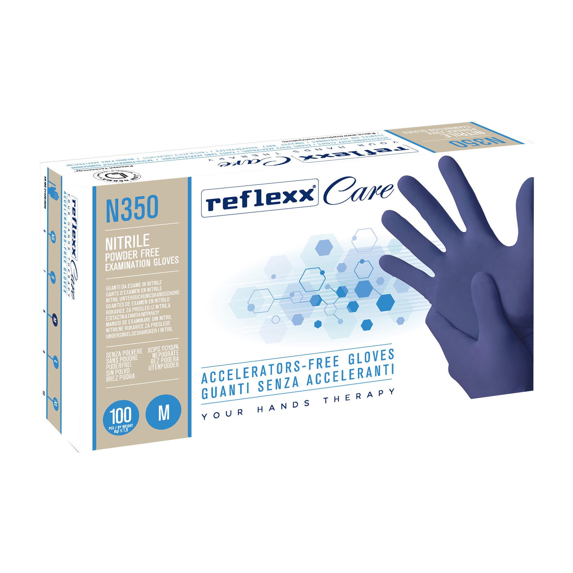 reflexx-conf-100-guanti-nitrile-ipoallergenici-n350-s-acceleranti-taglia-m-blu