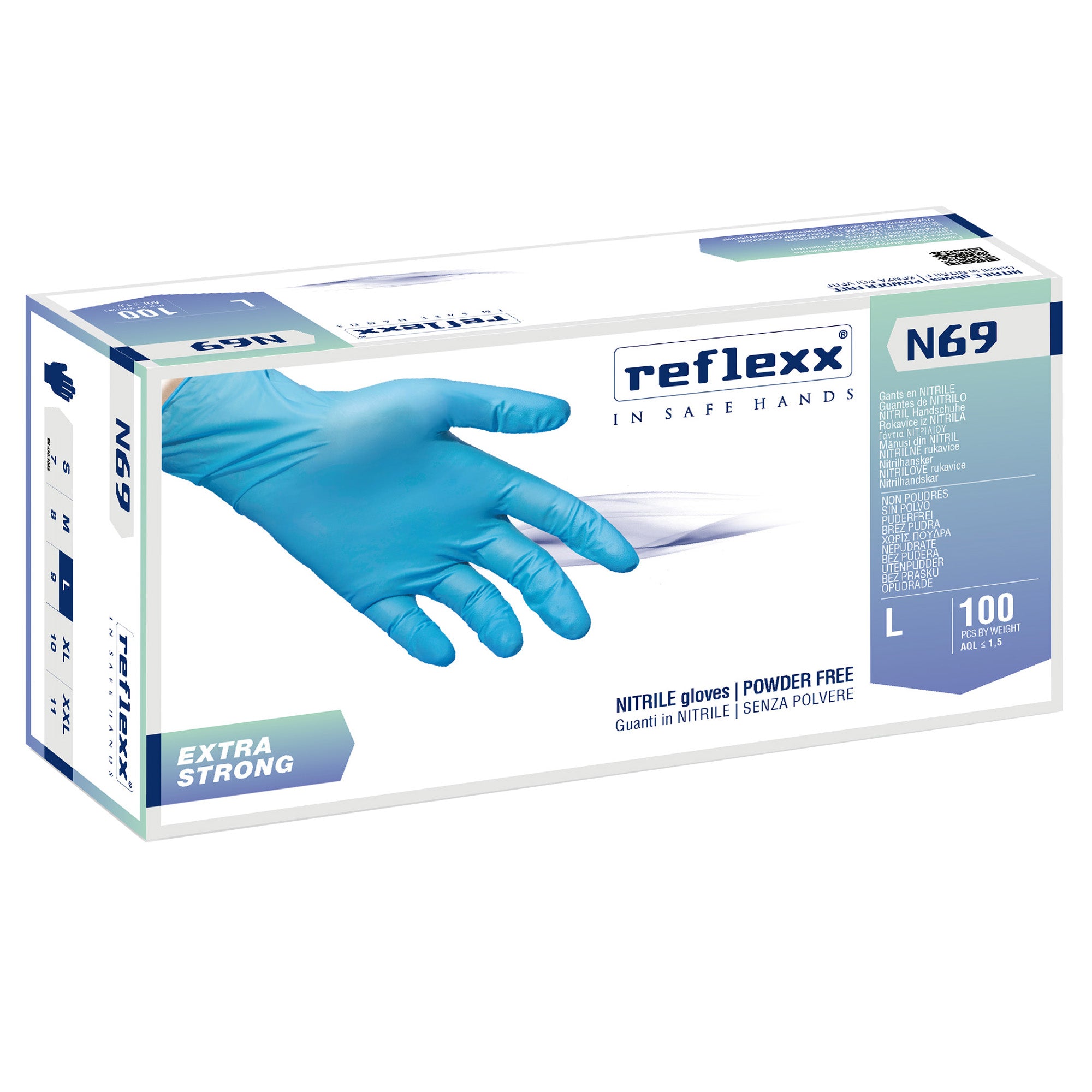 reflexx-conf-100-guanti-nitrile-n69-taglia-l-azzurri-extrastrong