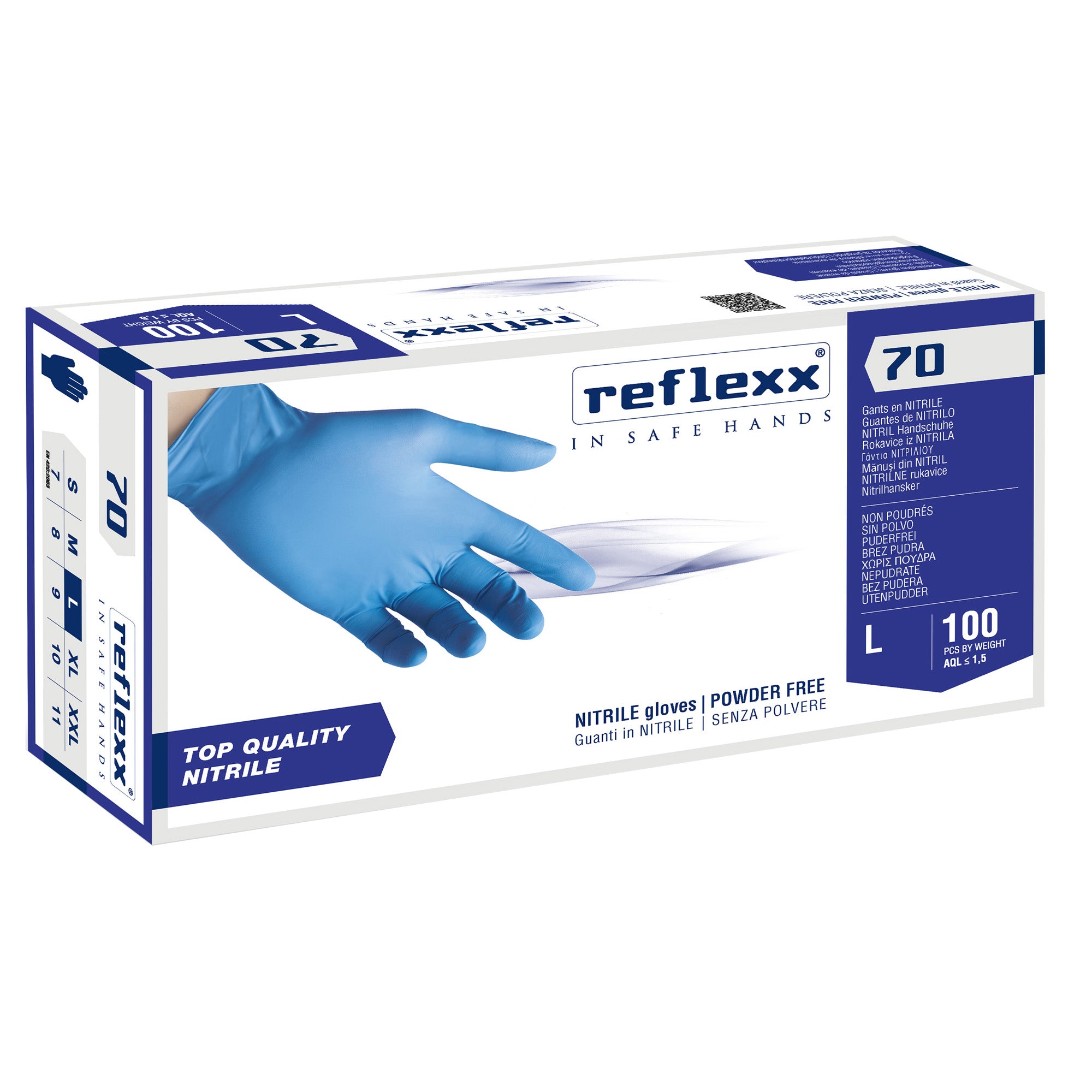 reflexx-conf-100-guanti-nitrile-r70-tg-l-senza-polvere-azzurro