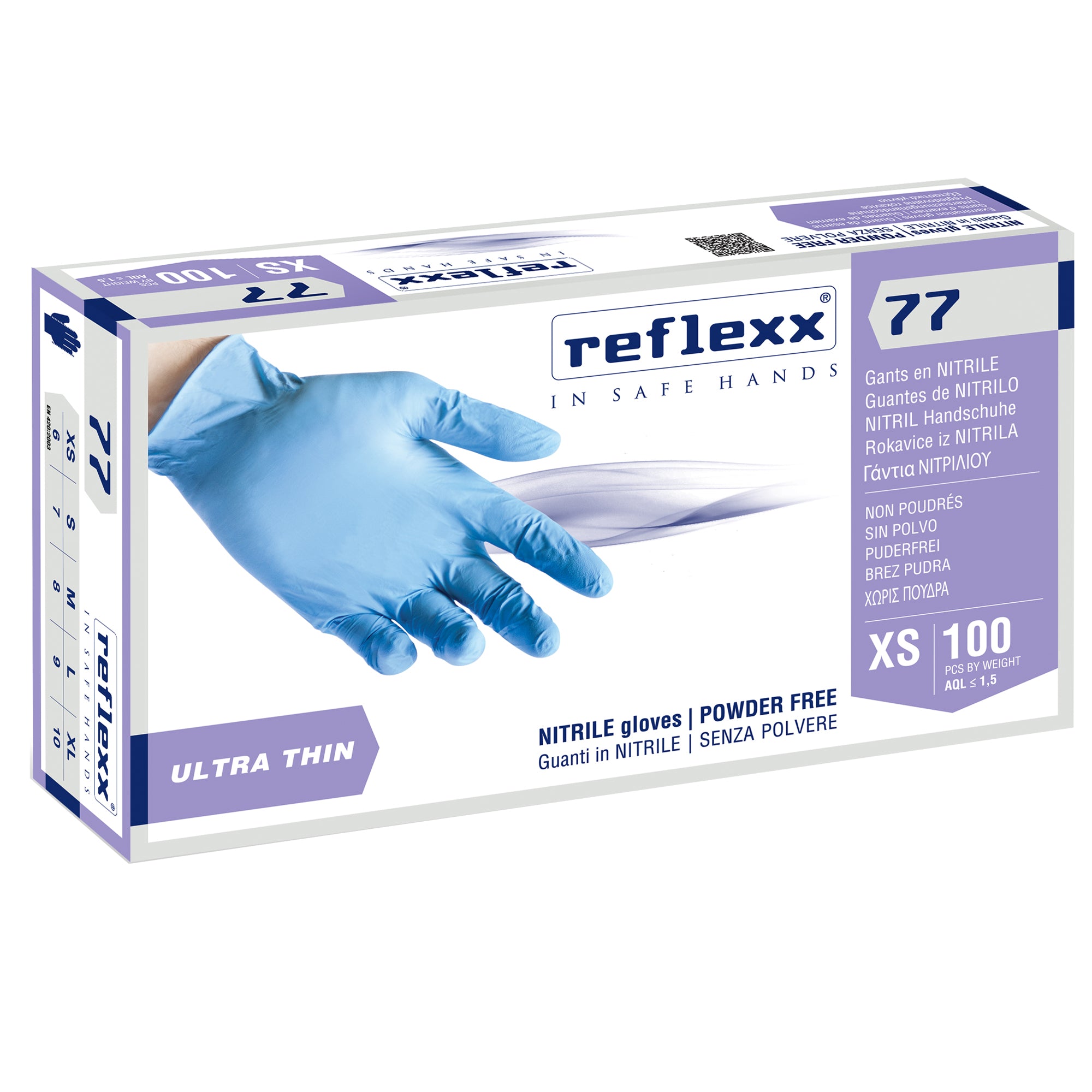 reflexx-conf-100-guanti-nitrile-r77100-taglia-xs-azzurri