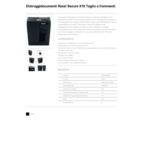 rexel-distruggidocumenti-secure-x10-nero-taglio-frammenti-4x40-mm-2020124eu