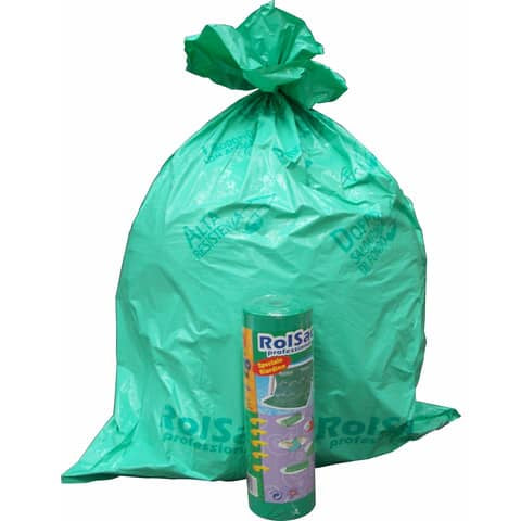 rolsac-professional-sacchi-85x120-spessore-55-my-156-l-verde-rotolo-20-pezzi-10088