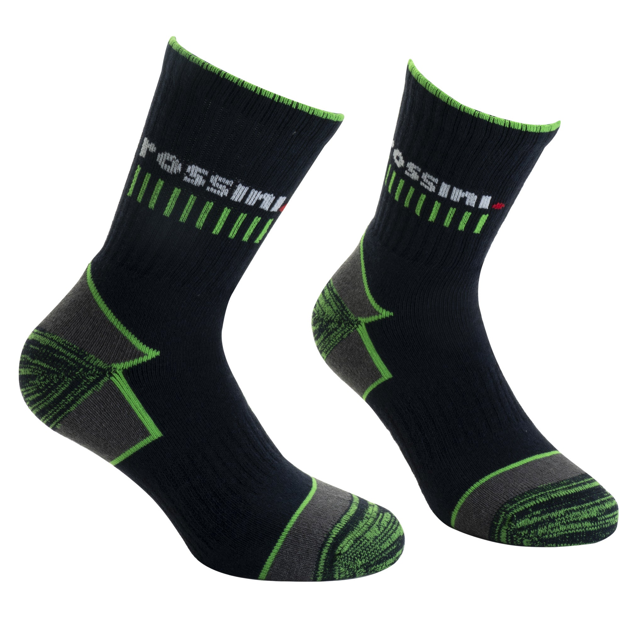 rossini-pack-2-paia-calze-tennis-livigno-taglie-40-43-blu-verde