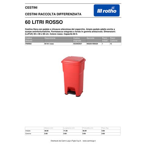 rotho-cestino-gettacarte-hera-60-l-pedale-coperchio-rosso-f800062