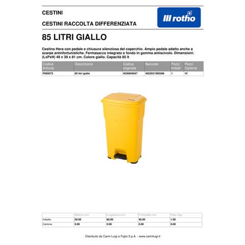 rotho-cestino-gettacarte-hera-85-l-pedale-coperchio-giallo-f800073
