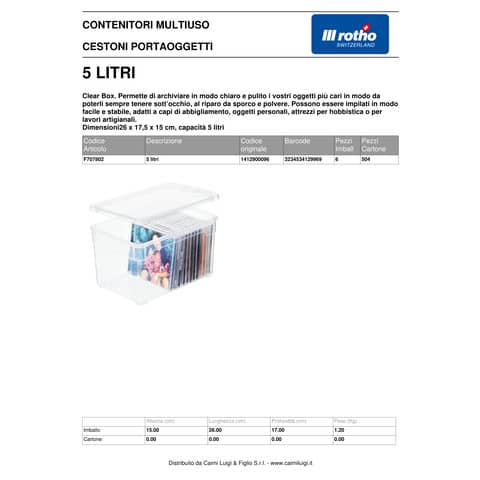 rotho-contenitore-clear-box-ppl-impilabile-trasparente-5-l-26x17-5x15-cm-f707802