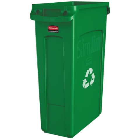 rubbermaid-contenitore-rifiuti-differenziata-slim-jim-canali-ventilazione-87-l-verde-fg354007grn