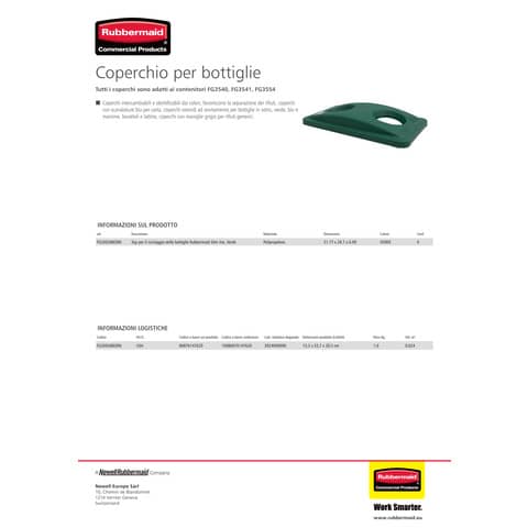 rubbermaid-coperchio-slim-jim-forato-bottiglie-green-fg269288grn