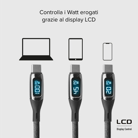 sbs-cavo-type-c-type-indicatore-lcd-lunghezza-1-m-nero-tecabletccled100wk