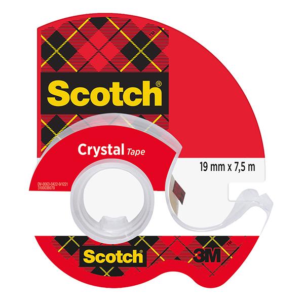 scotch-nastro-adesivo-chiocciola-crystal-clear-600-19mm-x-7-5m