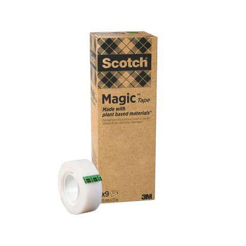 scotch-nastro-adesivo-scotch-magic-piu-verde-19-mm-x-33-m-trasparente-opaco-conf-9-rotoli-900-1933-9