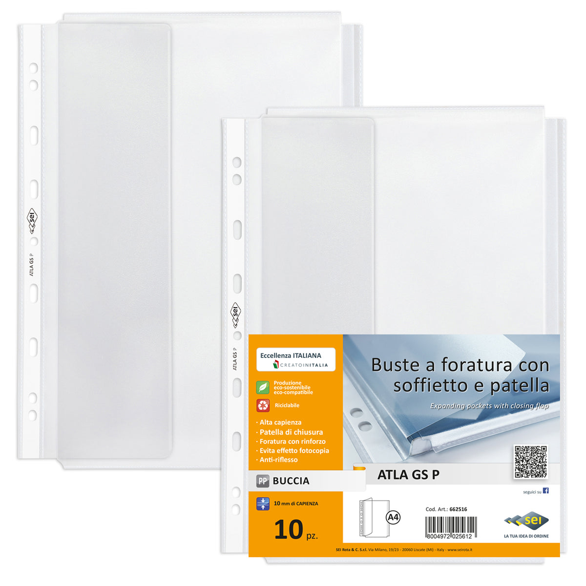 sei-rota-10-buste-forate-atla-gs-p-c-soffietto-patella-a4-trasp-buccia-rota