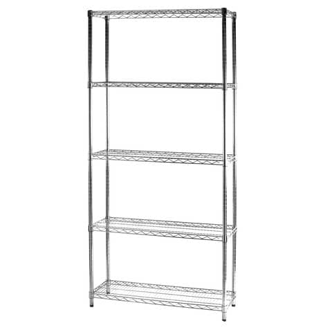 serena-group-scaffale-cinque-ripiani-dacciaio-cromato-archimede-90x35xh-200-cm-5x359020