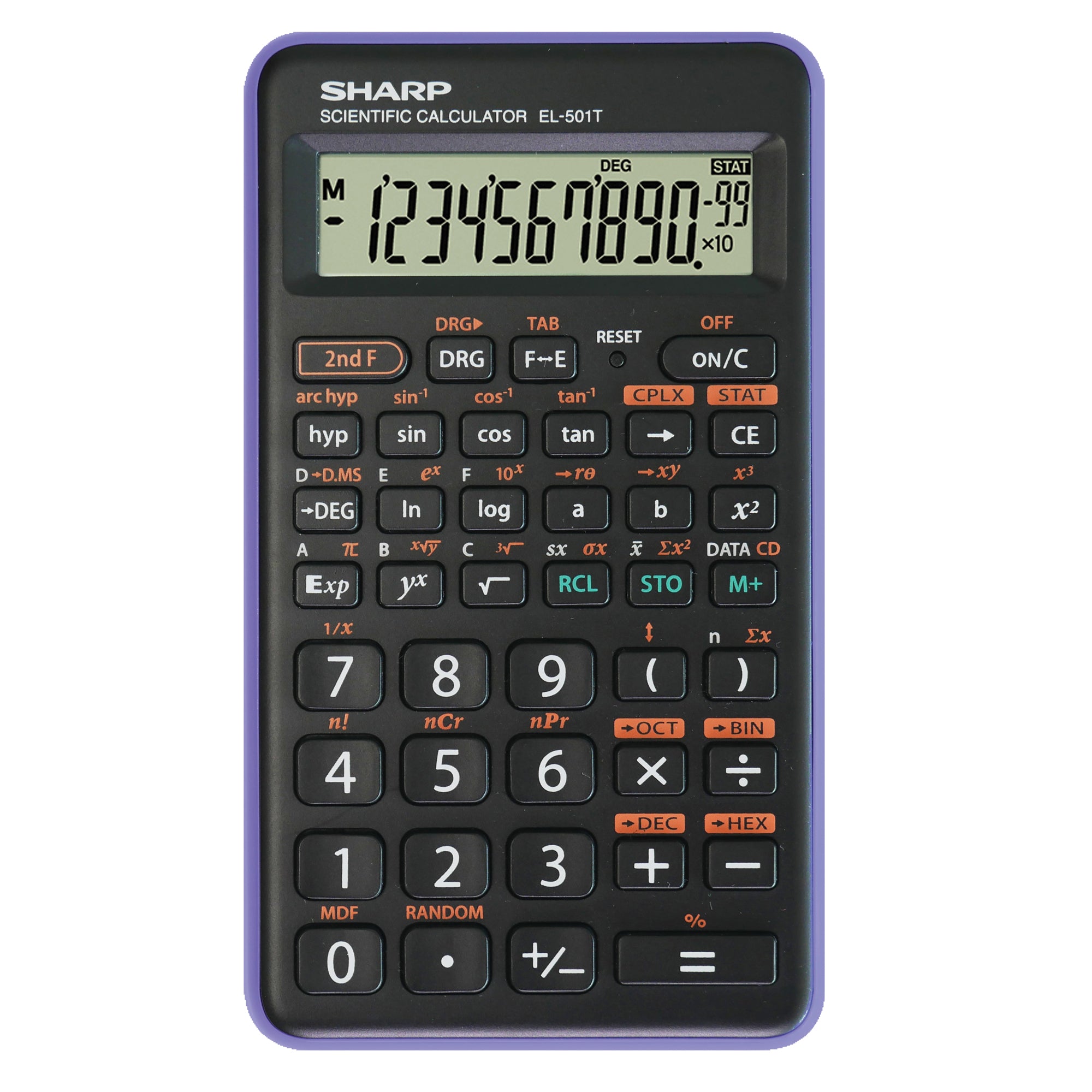 sharp-calcolatrice-scientifica-el-501tb-viola