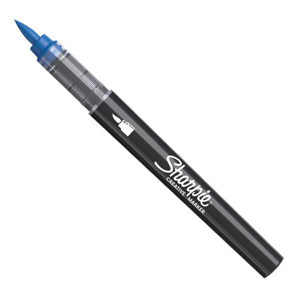 sharpie-marcatore-acrilico-creative-marker-punta-pennello-blu