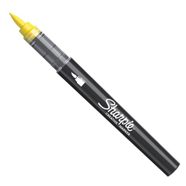 sharpie-marcatore-acrilico-creative-marker-punta-pennello-giallo