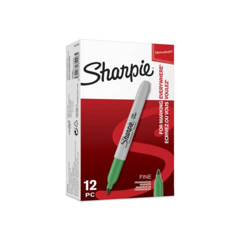 sharpie-marcatore-permanente-fine-punta-conica-1-mm-verde-s0810960