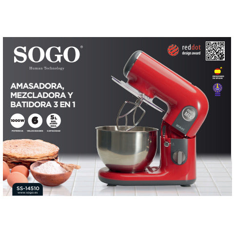 sogo-robot-cucina-acciaio-inox-3-accessori-1000w-5-l-bat-ss-14510