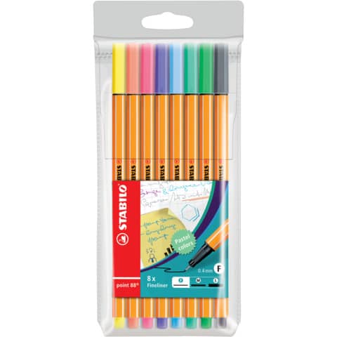 stabilo-fineliner-point-88-0-4-mm-assortiti-colori-pastello-astuccio-8-88-8-01