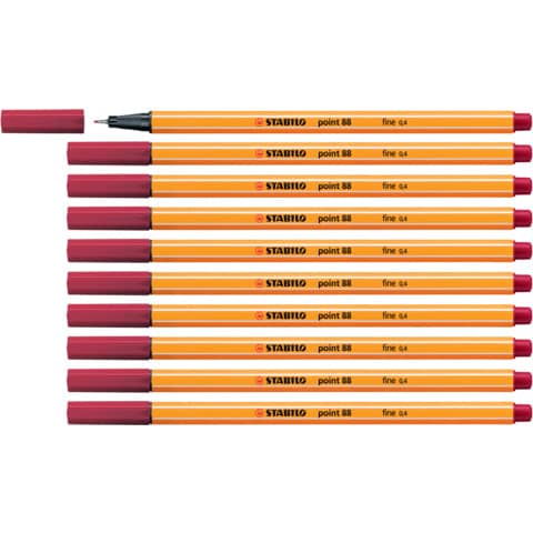 stabilo-fineliner-point-88-0-4-mm-rosso-cremisi-88-50