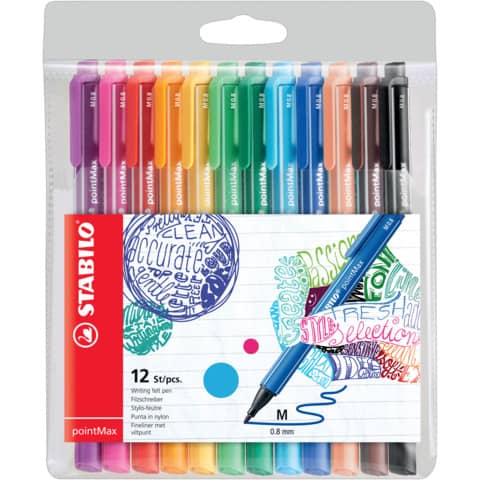 stabilo-fineliner-pointmax-0-8-mm-assortiti-conf-12-pezzi-488-12-01