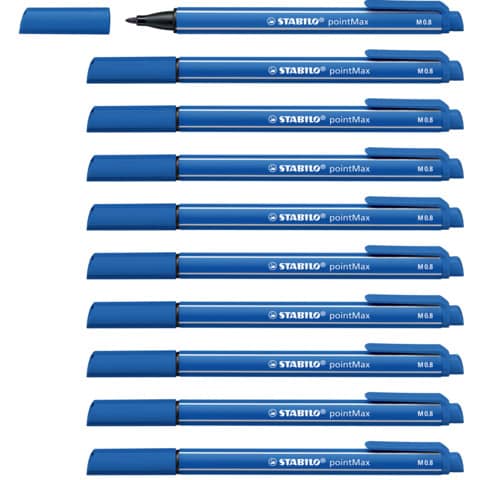 stabilo-fineliner-pointmax-0-8-mm-blu-oltremare-488-32