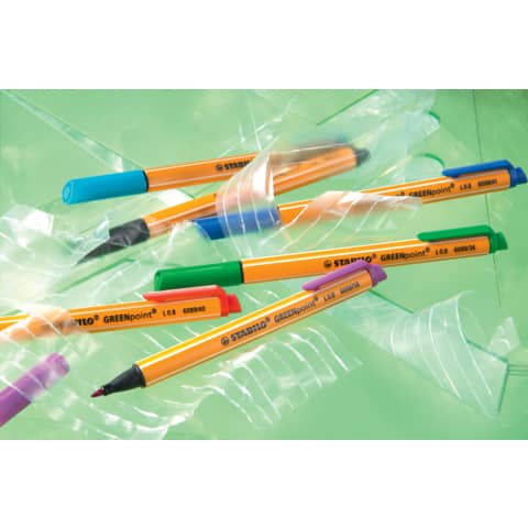 stabilo-penna-punta-fibra-greenpoint-0-8-mm-nero-6088-46