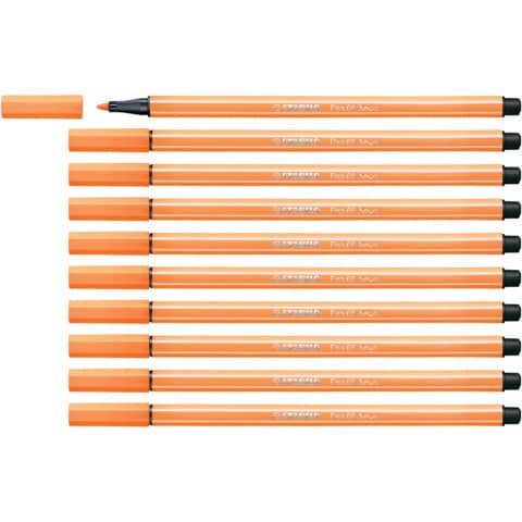 stabilo-pennarelli-pen-68-1-mm-arancio-fluo-68-054