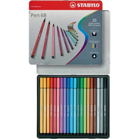 stabilo-pennarelli-pen-68-1-mm-scatola-metallo-assortiti-conf-20-pezzi-6820-6