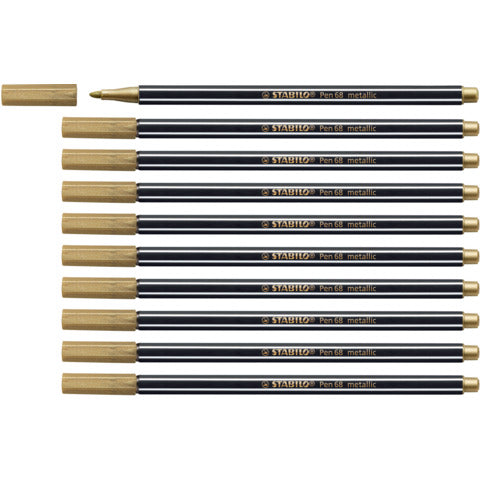 stabilo-pennarelli-pen-68-metallic-1-mm-oro-68-810