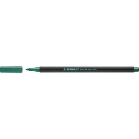 stabilo-pennarelli-pen-68-metallic-1-mm-verde-metallizzato-68-836