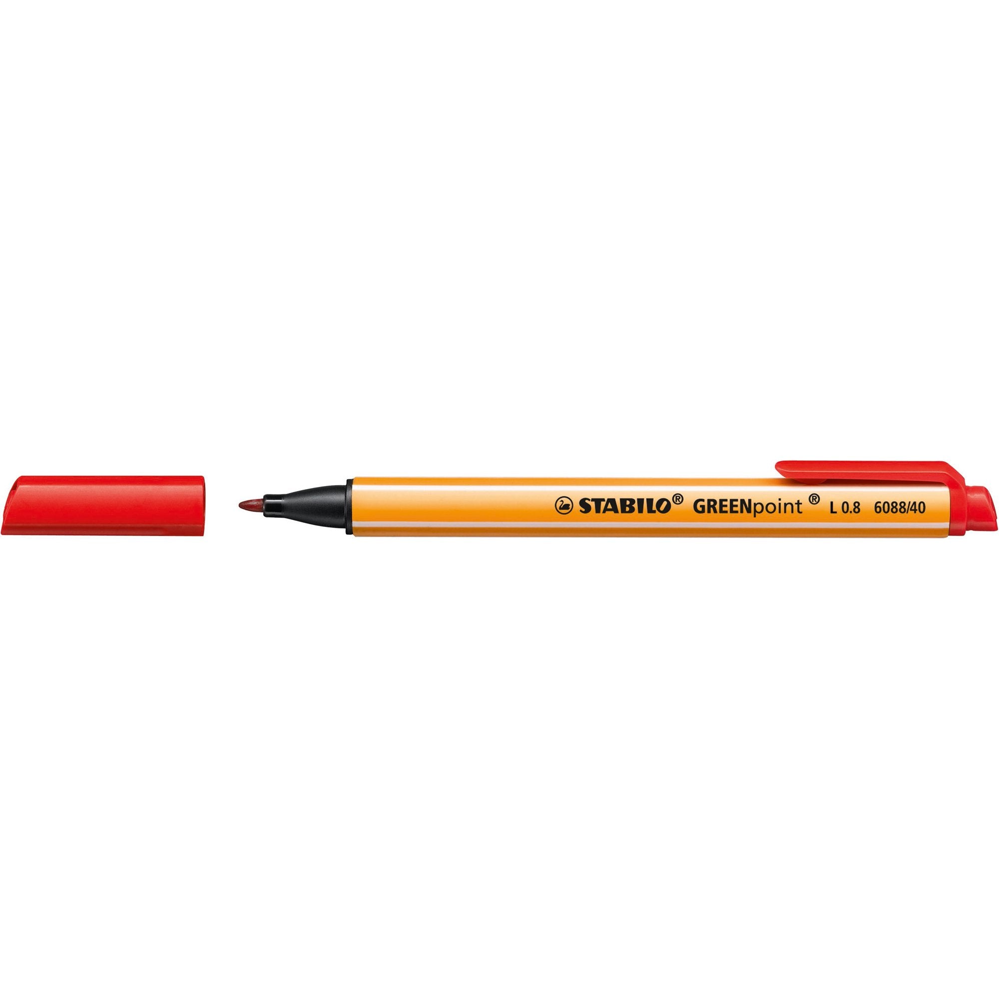 stabilo-pennarello-greenpoint-0-8mm-rosso