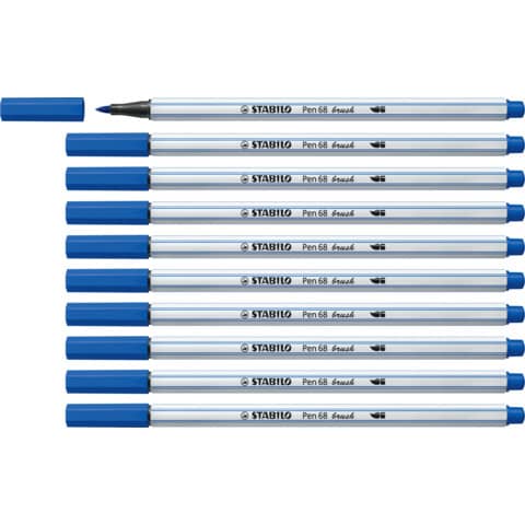 stabilo-pennarello-pen-68-brush-punta-pennello-m-1-mm-blu-oltremare-568-32