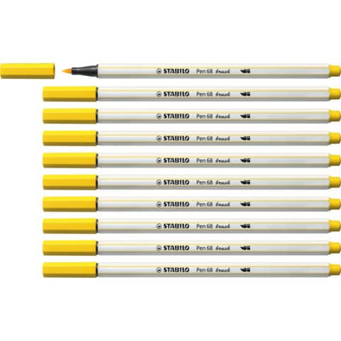 stabilo-pennarello-pen-68-brush-punta-pennello-m-1-mm-giallo-568-44