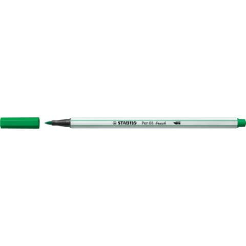 stabilo-pennarello-pen-68-brush-punta-pennello-m-1-mm-verde-smeraldo-568-36