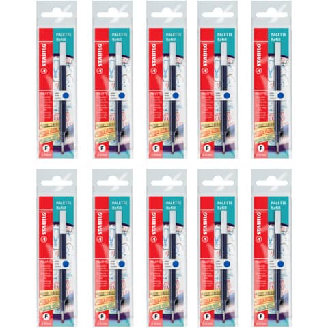 stabilo-refill-penna-roller-scatto-palette-blu-conf-10-pezzi-268-041-01