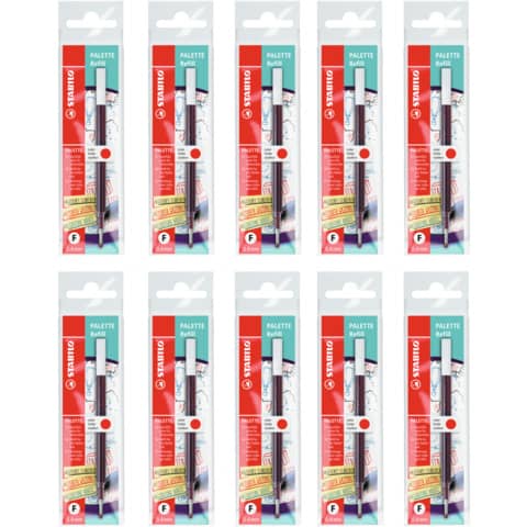 stabilo-refill-penna-roller-scatto-palette-rosso-conf-10-pezzi-268-040-01