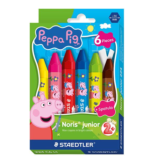 staedtler-astuccio-6pz-pastello-cera-jumbo-noris-junior-peppa-pig-colori-assortiti-stae