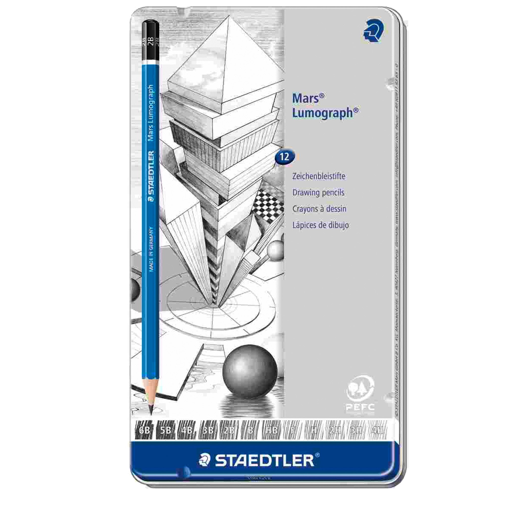 staedtler-astuccio-metallo-12-matita-grafite-mars-lumograph-12gradazioni