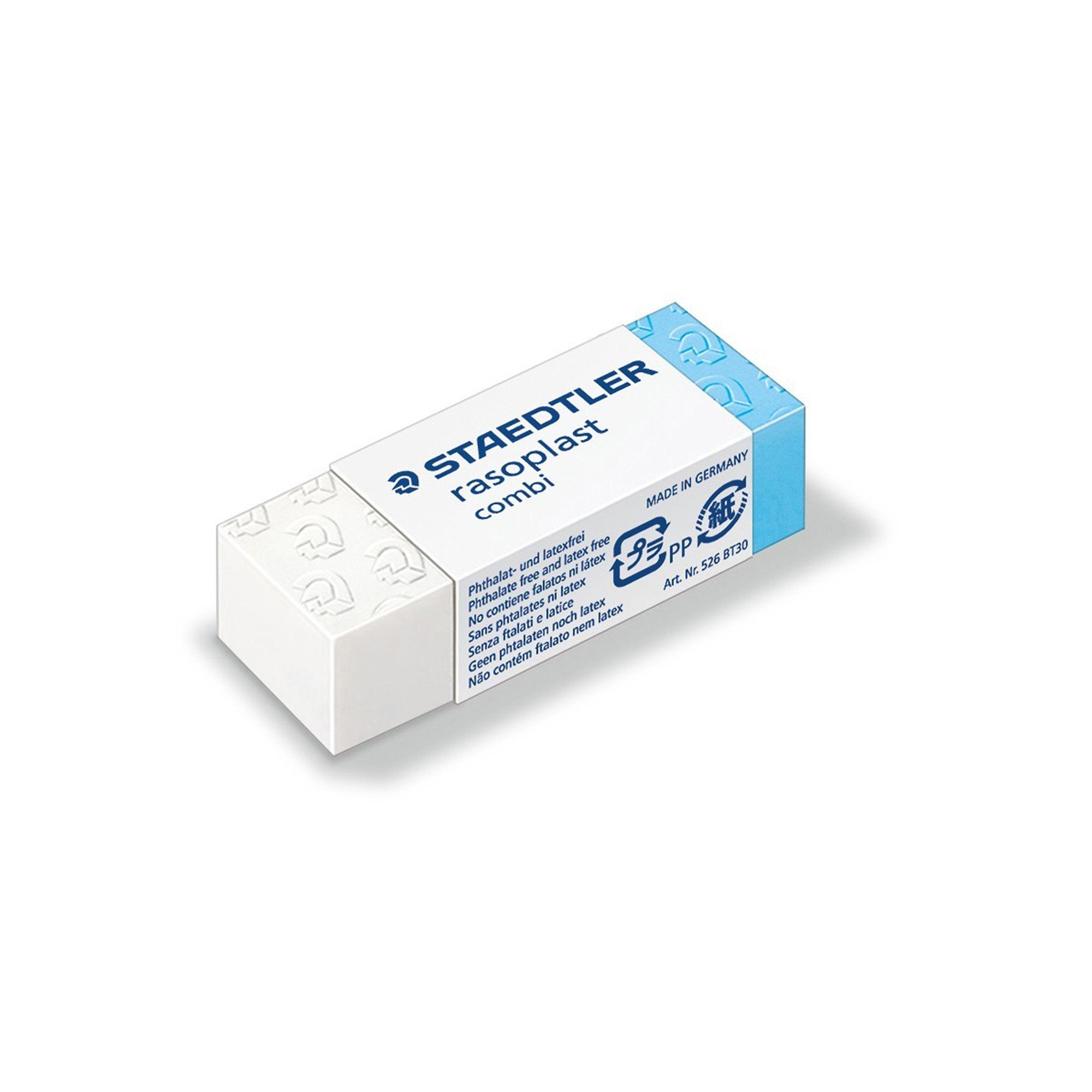 staedtler-box-30-gomme-rasoplast-combi-526-bt30-blu-bianca