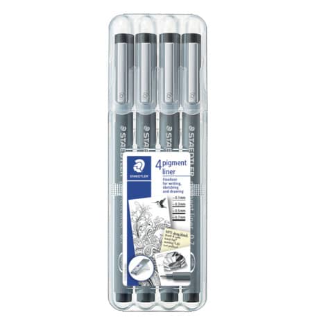staedtler-fineliner-pigment-liner-set-4-misure-assortite-0-1-0-3-0-5-0-7-mm-308-wp4