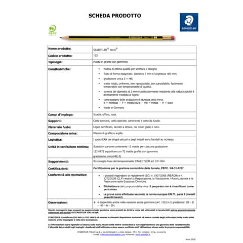 staedtler-matita-gommino-noris-122-hb-122-hb