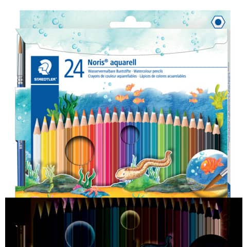 staedtler-matite-colorate-noris-club-aquarell-144-10-assortiti-confezione-24-pezzi-144-10nc24