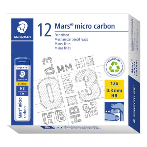 staedtler-mine-sottili-mars-micro-carbon-250-hb-0-3-mm-confezione-12-pezzi-250-03-hb