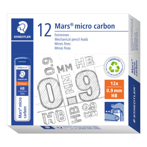 staedtler-mine-sottili-mars-micro-carbon-250-hb-0-9-mm-confezione-12-pezzi-250-09-hb