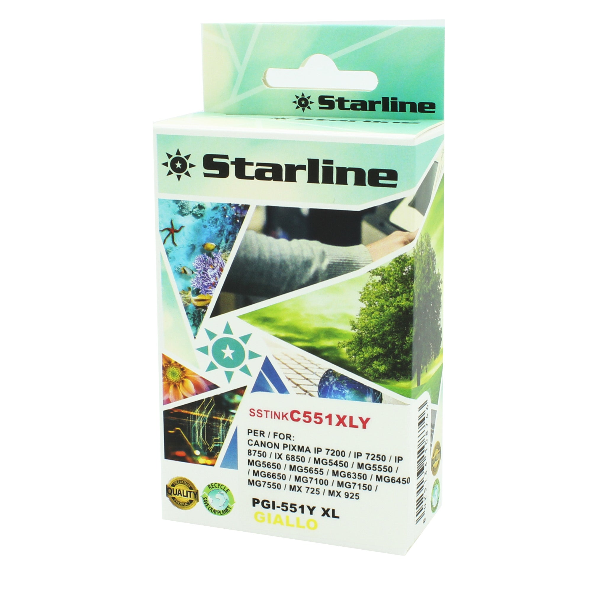 starline-cartuccia-giallo-print-c-canon-cli-551xl